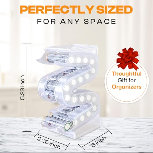Battery Ladder Case - Battery Organizer & Dispenser (AA, Holds 20) - color: 1 - Pack, size: AA