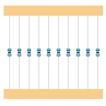 1/8W Metal Film Resistor Kit from 1 Ohm to 6.8M Ohm 48Values 1/8 Watt 1% Resistors Assortment - style: 1/8W