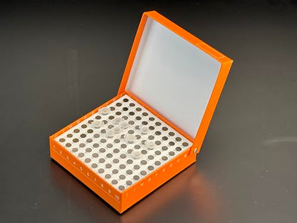 Cardboard Cryogenic Vials Storage Box Cryobox Freezer Box and Dividers 0.5ml 100well Pack of 6 - size: 0.5ML-100 Wells
