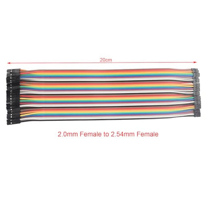 ZDE 200PCS 20cm 7.87inch Breadboard Jumper Wires Dupont Wires Female to Female, Male to Female, Male to Male, 2.0mm to 2.54mm, 2.0mm to 2.0mm Ribbon Cables Compatible with Arduino and Raspberry Pi - size: 20cm/7.87inch, style: 200pcs Assorted