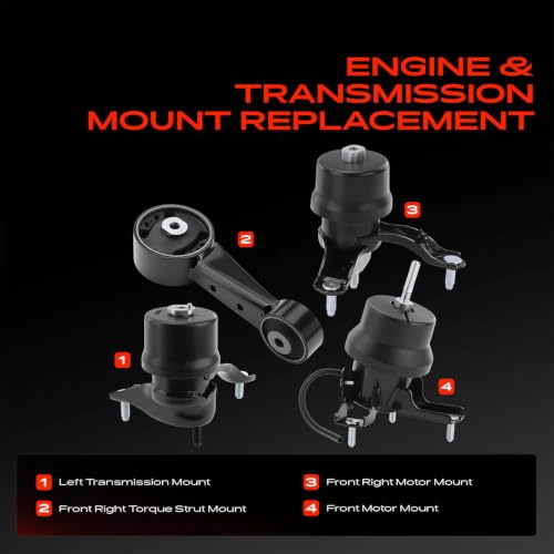 A-Premium Engine Motor and Transmission Mount Kit, with Torque Strut Mount