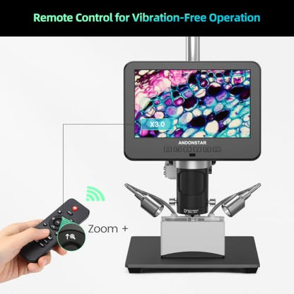 Andonstar AD246S-M 3 Lens 2160P HDMI Digital Microscope 2000x for Adults