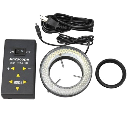 AmScope LED-144A 144-LED Lighting-Direction-Adjustable Microscope Ring - style: LED-144A-YK