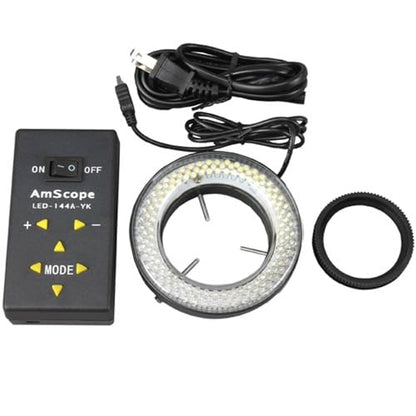 AmScope LED-144A 144-LED Lighting-Direction-Adjustable Microscope Ring - style: LED-144A-YK