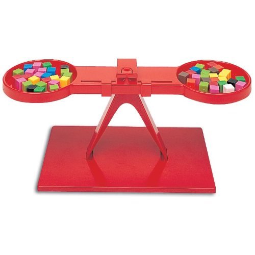 hand2mind Student Balance, Plastic Fulcrum Scale to Teach Mass & Measurement, Basic Economical Balance Scale for Kids