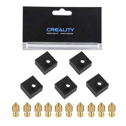 10pcs 0.4mm Nozzle with 5pcs Silicone Sock for Creality Ender 3