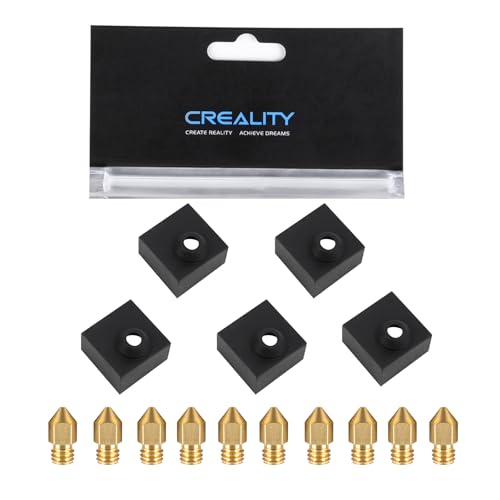 10pcs 0.4mm Nozzle with 5pcs Silicone Sock for Creality Ender 3