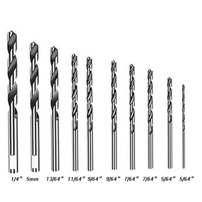 Self Centering Hinge Drill Bit Set,5/64"-1/4" for Precision Pilot Holes - size: 22PC