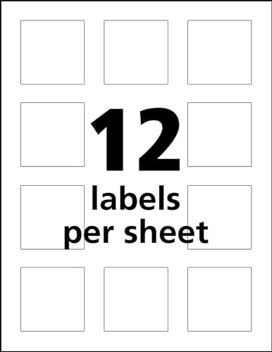 Avery UltraDuty GHS Chemical Labels for Pigment Inket Printers, Waterproof, UV Resistant, 2x2, 600Pk (60526)