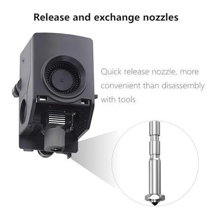 0.4MM Hotend for Anycubic Kobra 3 Max, Integrated Quick Swap Hardened Steel Nozzle High Flow High Speed Hot End Assembled Kit for Kobra 3 Max, Kobra 3 Max Combo 3D Printers - color: 0.4mm Hotend