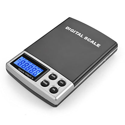 Flexzion Digital Pocket Scale, 1000g x 0.1g Gram Scale for Jewelry & Coins