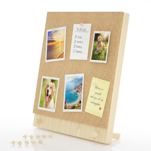 Trycooling Wood Frame Bulletin Board, Cork Board, Wood, Large - color: Wood, size: 13.1" x 11.8"