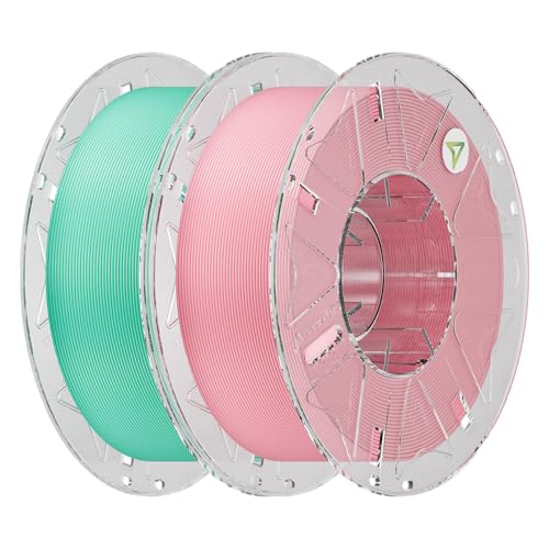 Creality Hyper RFID PLA Filament 1.75mm 2KG, Green & Pink, 2-Pack - color: Green & Pink-2kg, size: Pla Rfid
