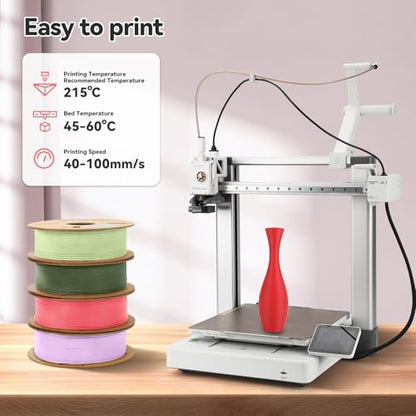 3DHoJor Matte PLA 3D Printing Filament Fire Engine Red,1KG - color: Matte Pla Fire Engine Red