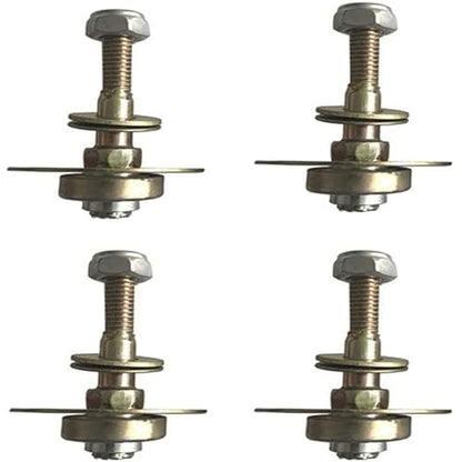 4pcs Furniture Rocking Chair Bearing Connecting Piece Rocking Chair Bearing Screws Bolts Kits Rocking Chair Furniture Hardware (45MM) - size: 45MM