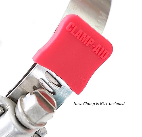 Marine Automatic Bilge Pump Kit Hose Clamp end caps for 1/2" Wide Bands. Boat Engine Accessories. Package of 20. Color: Red