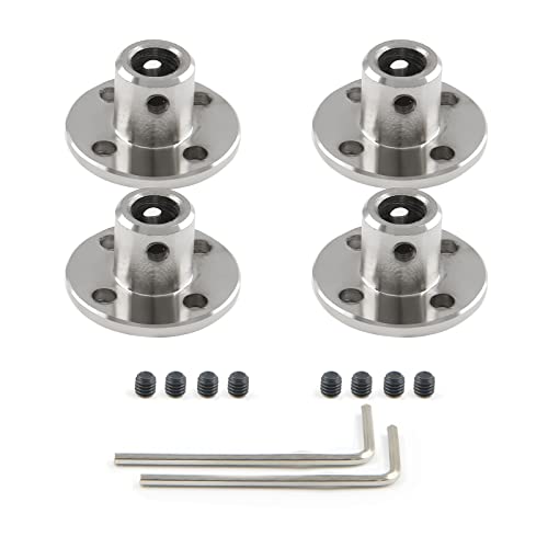 6mm Flange Shaft Coupling, 4 PCS - size: 6mm, style: 4PC