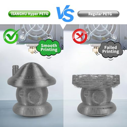 3D Printer Filament PETG HS Transparent Grey for Bambu Lab AMS,AMS Lite - color: Hs Transparent Grey