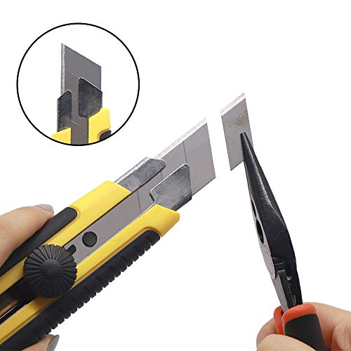 24 Pack Utility Knife, 25mm Retractable Box Cutter - color: 24 Knives