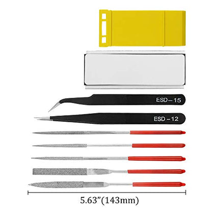 27Pcs Modeler Basic Tools Craft Set for Gundam Model Tools Kit with Plastic Box for Model Assemble Car Hobby Model Building Repairing and Fixing DIY Craft kit