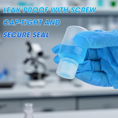 1oz/30ml Plastic Sample Bottles with caps, Wide Mouth, 5Pcs - style: 30ML-5pcs