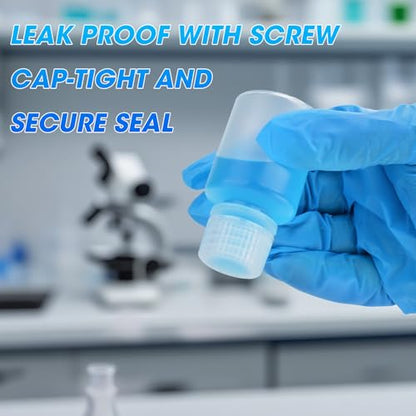 1oz/30ml Plastic Sample Bottles with caps, Wide Mouth, 5Pcs - style: 30ML-5pcs