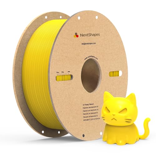 NextShapes PETG 3D Printer Filament 1.75mm,1KG Cardboard Spool - color: Yellow