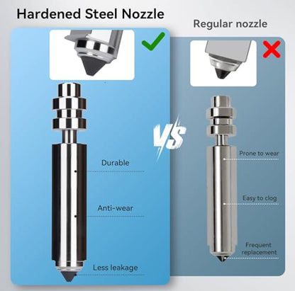 for Anycubic Kobra X/Kobra 4 Quick-Swap Hardened Steel Nozzle-0.4/0.6/0.8mm