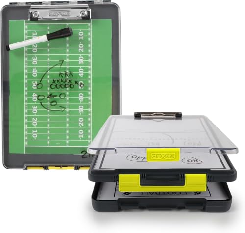 Dexas Clearview Clipcase Clipboard, 13.75 x 9.5 in, Gray/Yellow. See Papers Clearly Outdoors, Stay Organized & Dry. Ideal for Coaching, Teaching, homeschooling, Art, Trades & Medical pros(Pack of 6) - color: Yellow, size: 13.75 x 9.5 Inch (Pack of 6)