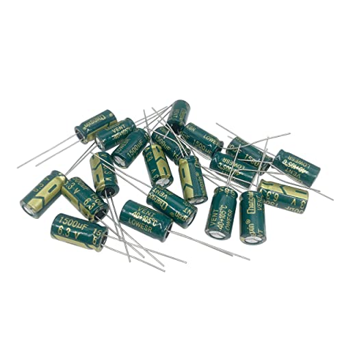 20pcs 6.3V 1500uF 8x16mm Aluminum Electrolytic Capacitors - style: 20Pcs 6.3V 1500UF