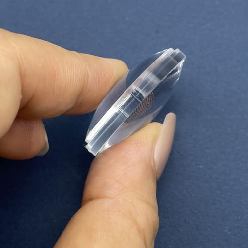 Double Convex Lens - 34mm Diameter, 32mm Focal Length, Optical biconvex Lens for Physics Experiments, Photography, Magnifying, and DIY Projects - Pack of 2pcs (33.7mm x H13.3mm x F32) - size: 33.7mm x H13.3mm x F32