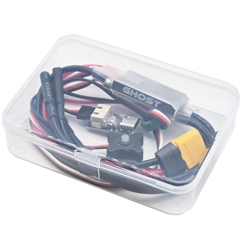 Ghost 60A Brushless ESC,Electric Speed Controller 12A BEC 5-8.4V,with WiFi-Link Parameter Configuration, for 1/10 Axial SCX10 TRX-4 TRX-6 RC Crawler Car - color: 60a Esc
