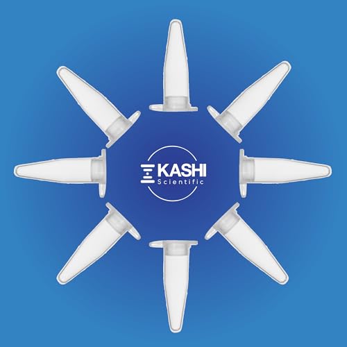 Kashi Scientific 0.2mL Clear Snap Cap PCR Tube with Graduation, Lab Grade Polypropylene Plastic [0.2mL, 1000] - size: 0.2mL