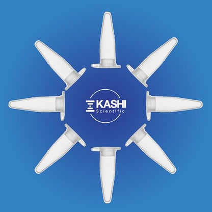 Kashi Scientific 0.2mL Clear Snap Cap PCR Tube with Graduation, Lab Grade Polypropylene Plastic [0.2mL, 1000] - size: 0.2mL