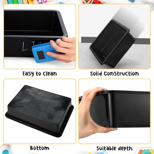 Hoteam 10 Pack Flat Bins Paper Trays,Black,13.78 X 9.84 X 3.15 Inch - color: Black, size: 13.78 x 9.84 x 3.15 Inch