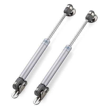 Silver Cabinet Gas Struts Lid Support, 10 Inch, 2 PCS, 120N/26 LB - size: 120N/26 LB