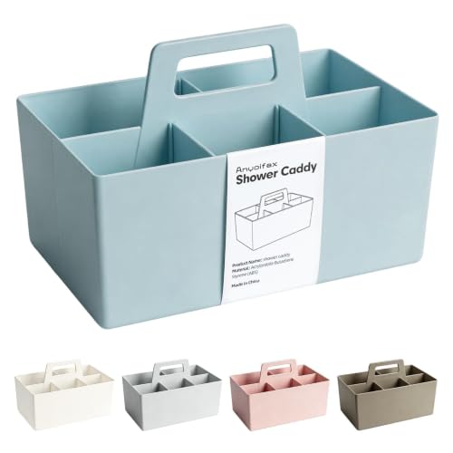 Multipurpose Caddy Organizer with Handle Plastic Desk Storage, Blue - color: Blue, size: Rectangular
