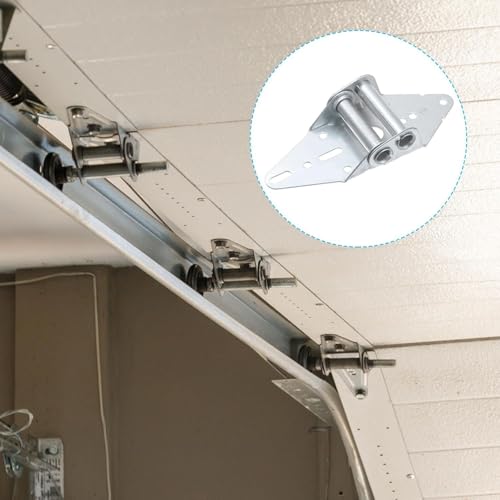 Linwnil Garage Door Rollers Hinges Set Bracket Screw Wire Rope Replacement Parts Blue Nylon Garage Door Wheels Quiet High Load 6200RS Seal Roller Hardware Tune Up Kit for 16 x 7", 18 x 7" Door