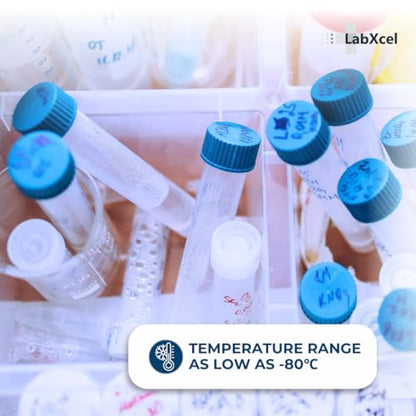 Polypropylene Conical Centrifuge Tubes - Plastic Test Tubes with Caps, Printed Graduation, Sterile, Blue Flat Screw Caps, for Medical and Laboratory Use (50, Conical 15ml with Tray) - size: Conical 15ml With Tray