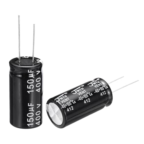 uxcell 150uF 400V 18x35mm Electrolytic Capacitor, Radial Leads Aluminum Capacitors for TV, LCD Monitor, VCD, 20Pcs - style: 150uF 400V