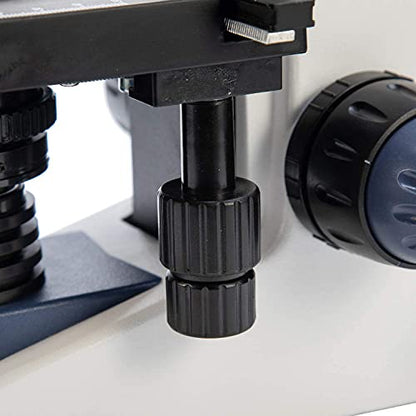 SWIFT SW380B 40X-2500X Magnification, Siedentopf Head, Research-Grade Binocular Compound Lab Microscope with Wide-Field 10X and 25X Eyepieces, Mechanical Stage, Ultra-Precise Focusing - style: SW380B
