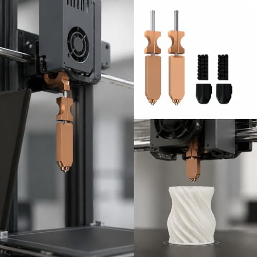 AD5X Nozzle（2pcs） for 3D Printer Extruder, Precision 3D Printer Nozzle Replacement, Durable Extruder Accessory for Additive Manufacturing & Industrial 3D Printing Applications