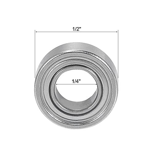 uxcell 5pcs Bearings Accessory Kit, 1/4" I.D. 1/2" OD Ball Bearing
