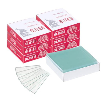Microscope Slides, 75 x 25mm, Plain Slides, 3600 Pcs/Case - color: Clear, size: 3600PCS