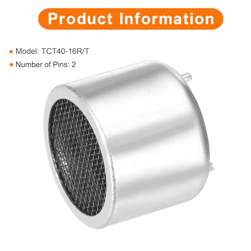 MECCANIXITY 20Pcs Ultrasonic Module Distance Sensor TCT40-16R/T Silver