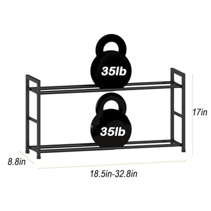 VYES 3D Printer Filament Storage Rack, 2-Tier Expandable Desktop Organizer, No Tools Needed Assembly, Holds 24 Spools for PLA/ABS/TPU, Rolling Spool Holder for Home, Office & Workshop