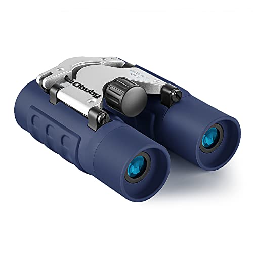 Real Binoculars for Kids Gifts for 3-12 Years Boys Girls 8x21 High-Resolution Optics Compact Toy Binocular for Bird Watching,Travel, Camping - color: Navy Blue