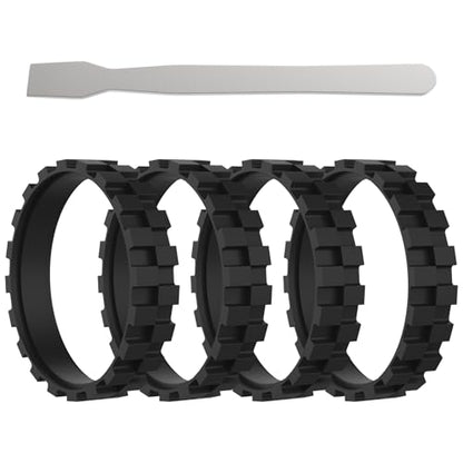 4 Pack Tires Replacement for ROOMBA Sweeping Robot Wheels