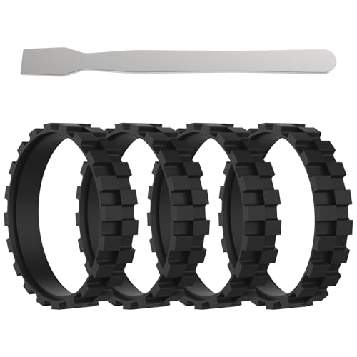 4 Pack Tires Replacement for ROOMBA Sweeping Robot Wheels