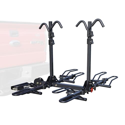 Rockland Foldable 4-Bike Rack, 160 lbs Capacity, Hitch Mount Bike Rack, Fits up to 2.5" Tire Width and 50" Wheelbase, Bike Carrier Rack for 2" Receiver for Cars SUVs Vans RVs - size: 4-Bike Rack+160LBS